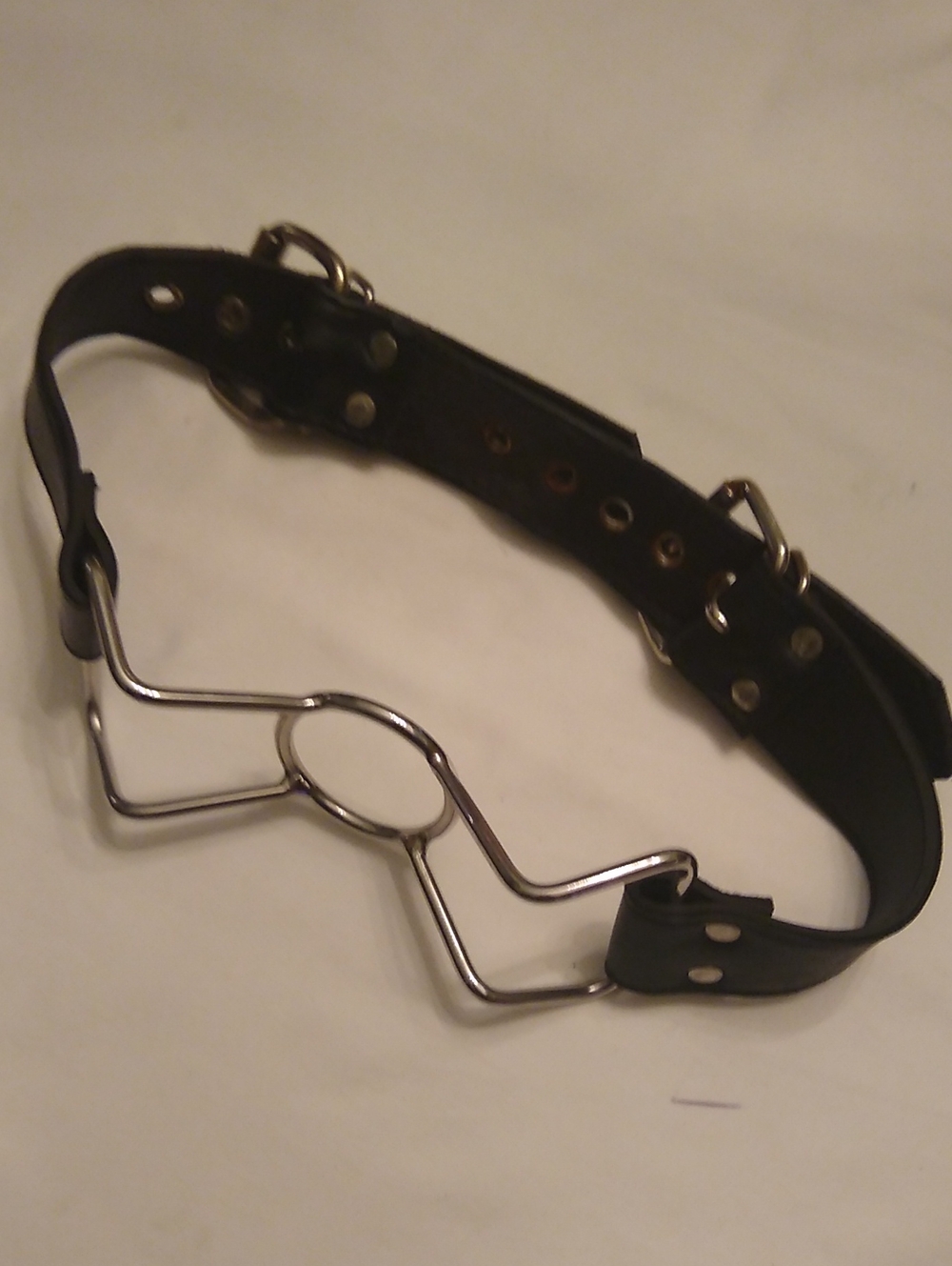 Spyder Gag, Leather w/ Steel Metal,#57